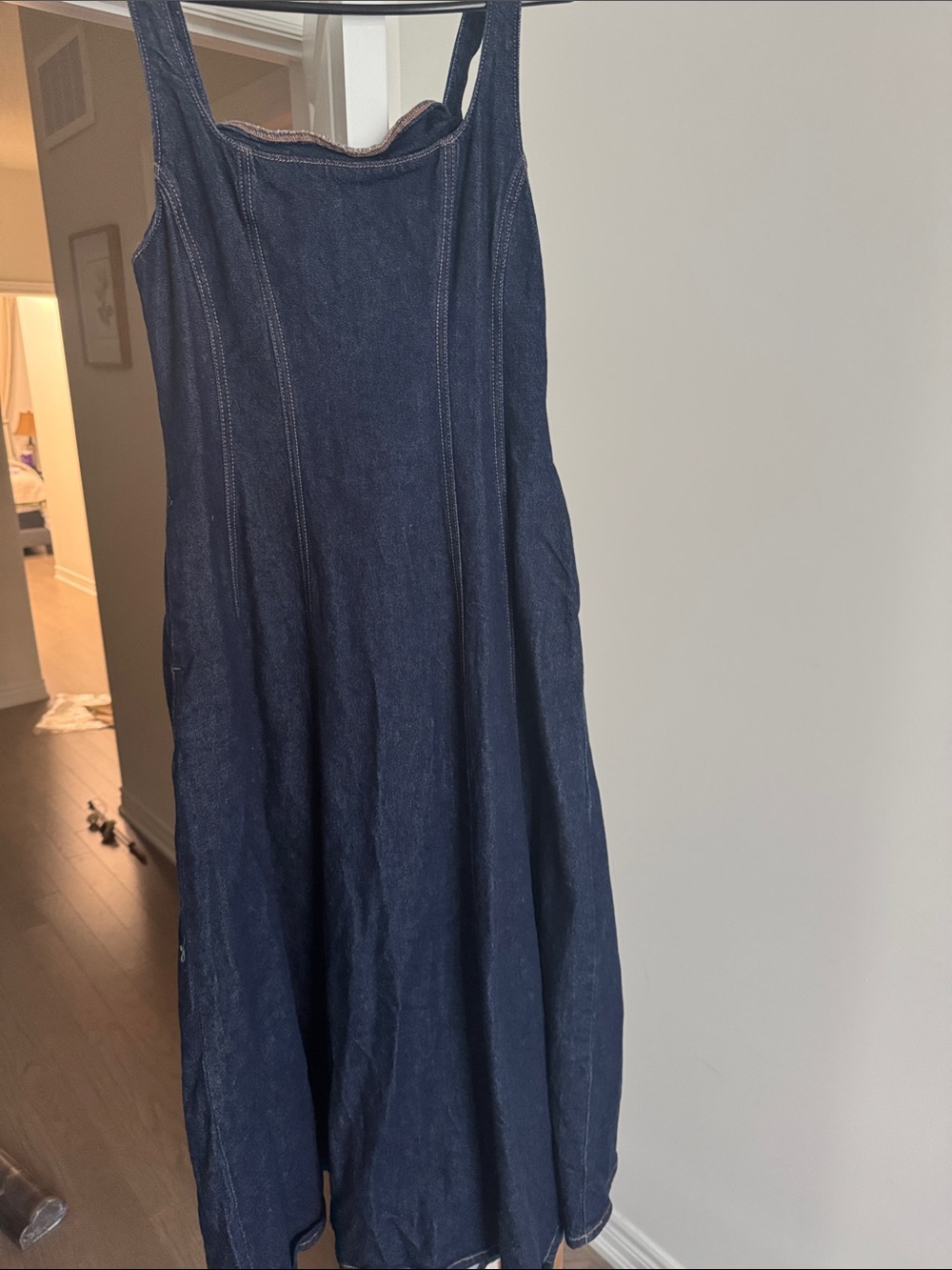 Dynamite Dark Blue Denim maxi Dress